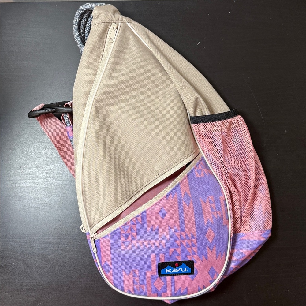 Kavu Pink and Tan Backpack